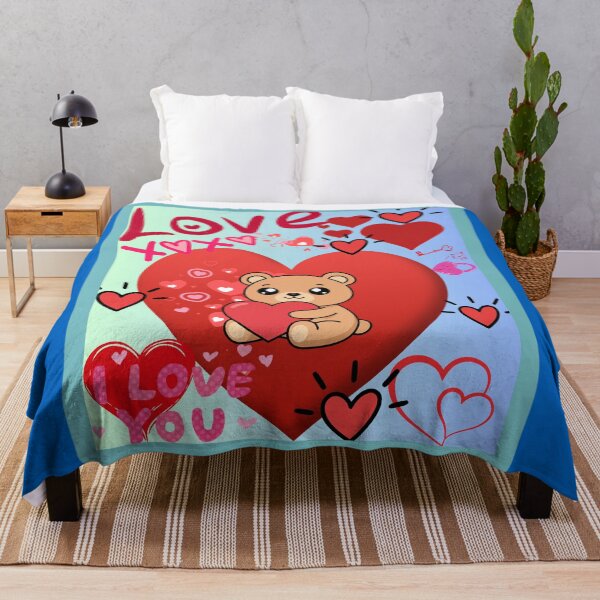 Item preview, I Love You Cute Teddy Bear Valentine Day Hearts Shirt designed and sold by MariaPCMaria.