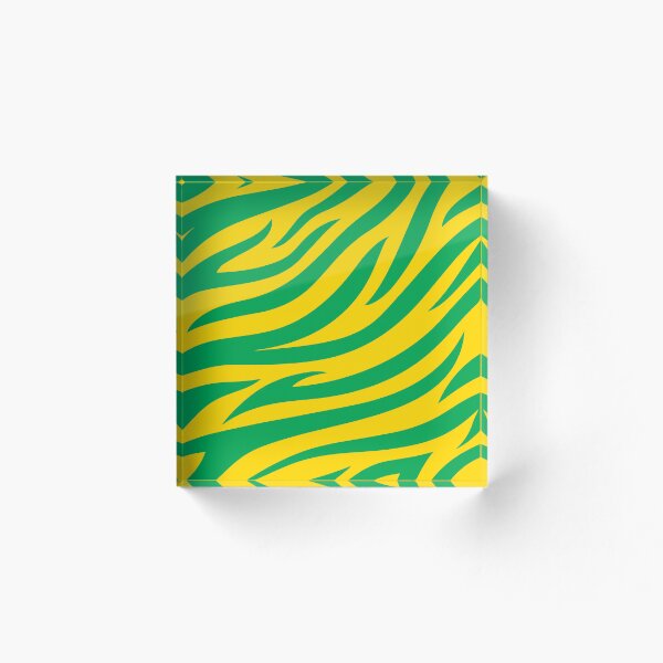 Item preview, Modern Graphic Zebra Print Pattern | Yellow & Green designed and sold by Frohyou.