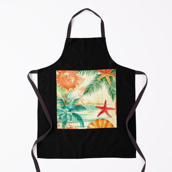 Item preview, Vintage Summer Palm Leaves and Seashells Nostalgic Art designed and sold by DEC02.