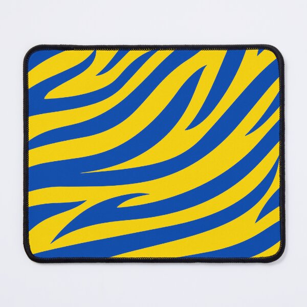 Item preview, Modern Graphic Zebra Print Pattern | Yellow & Blue designed and sold by Frohyou.
