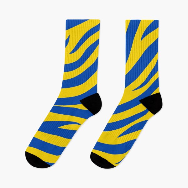 Item preview, Modern Graphic Zebra Print Pattern | Yellow & Blue designed and sold by Frohyou.