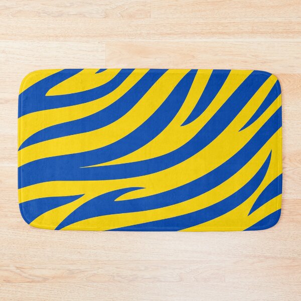 Item preview, Modern Graphic Zebra Print Pattern | Yellow & Blue designed and sold by Frohyou.
