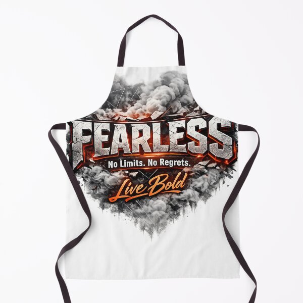 Item preview, Fearless No Limits No Regrets Live Bold – Motivational Statement Design designed and sold by Cottonora.