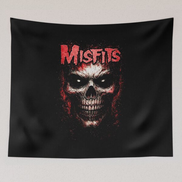 Item preview, Misfits Fiend Skull Vintage Horror Punk Graphic Artwork designed and sold by interdesigner.