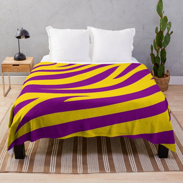 Item preview, Modern Graphic Zebra Print Pattern | Yellow & Purple designed and sold by Frohyou.