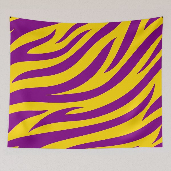 Item preview, Modern Graphic Zebra Print Pattern | Yellow & Purple designed and sold by Frohyou.