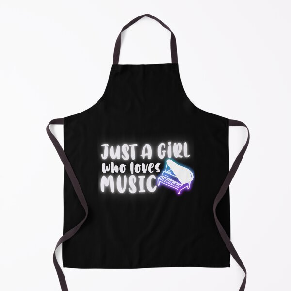 Item preview, Just A Girl Who Loves Music, Piano | designed and sold by Lotta Luxxa Lifestyle.