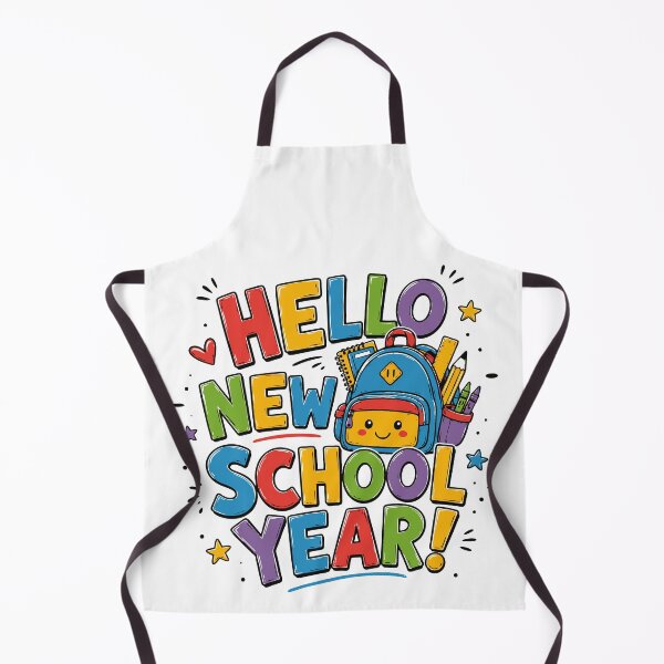 Item preview, Hello New School Year Back to School T-Shirt | Cute Colorful School Backpack Design designed and sold by Sunday.Supply.