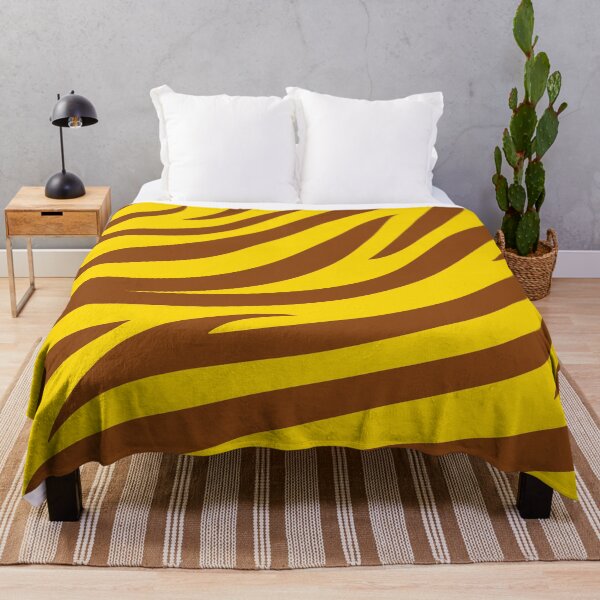 Item preview, Modern Graphic Zebra Print Pattern | Yellow & Brown designed and sold by Frohyou.