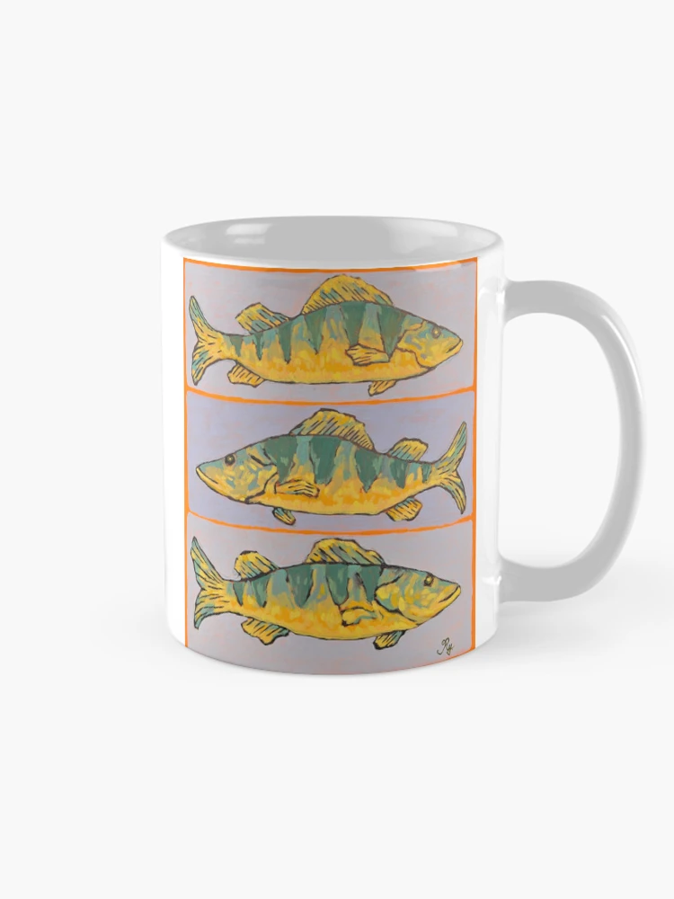 Thumbnail 3 of 6, Coffee Mug, Perch Fish designed and sold by RudyYoder.