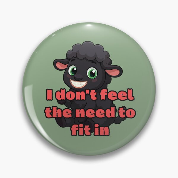 Item preview,  No Fit In Black Sheep  Digital Art  designed and sold by GoGreenlove.