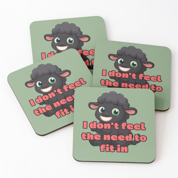 Item preview,  No Fit In Black Sheep  Digital Art  designed and sold by GoGreenlove.