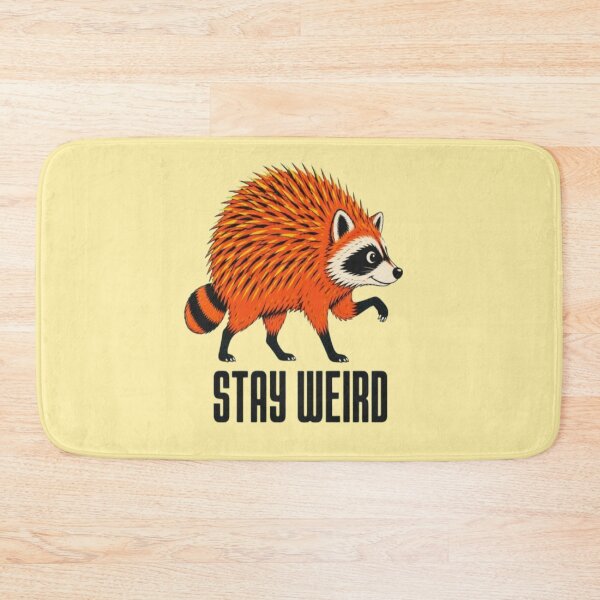 Item preview, Stay Weird - Spiky Porcupine Jimothy Raccoon designed and sold by creativerooney.