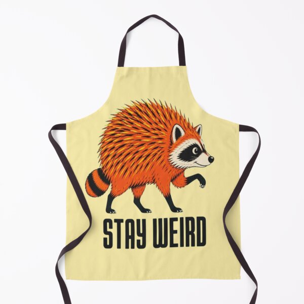 Item preview, Stay Weird - Spiky Porcupine Raccoon designed and sold by creativerooney.