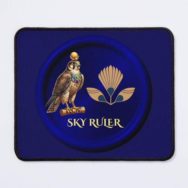 Item preview, Sky Ruler – Egyptian Falcon Pharaoh Sticker designed and sold by lailakhalaf.