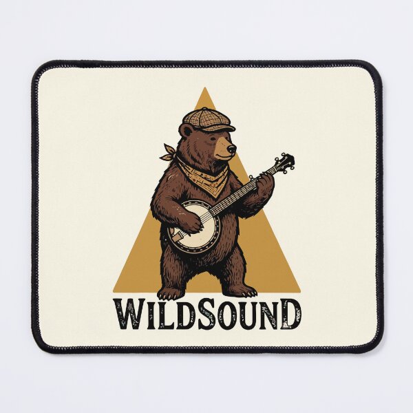 Item preview, Wildsound Banjo Playing Bear Country Folk Music Vintage designed and sold by Amir Faysal.