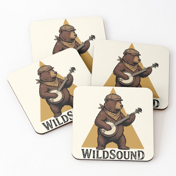 Item preview, Wildsound Banjo Playing Bear Country Folk Music Vintage designed and sold by Amir Faysal.
