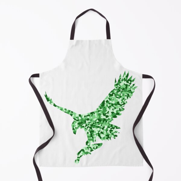 Item preview, Green Mosaic Eagle Catching Fish Silhouette Art designed and sold by DymondDesigns.