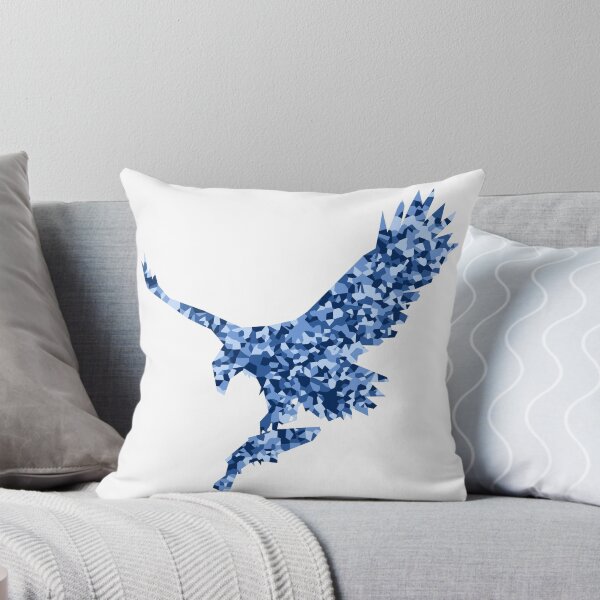 Item preview, Blue Mosaic Eagle Catching Fish Silhouette Art designed and sold by DymondDesigns.