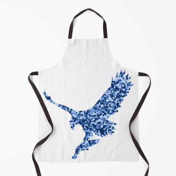 Item preview, Blue Mosaic Eagle Catching Fish Silhouette Art designed and sold by DymondDesigns.