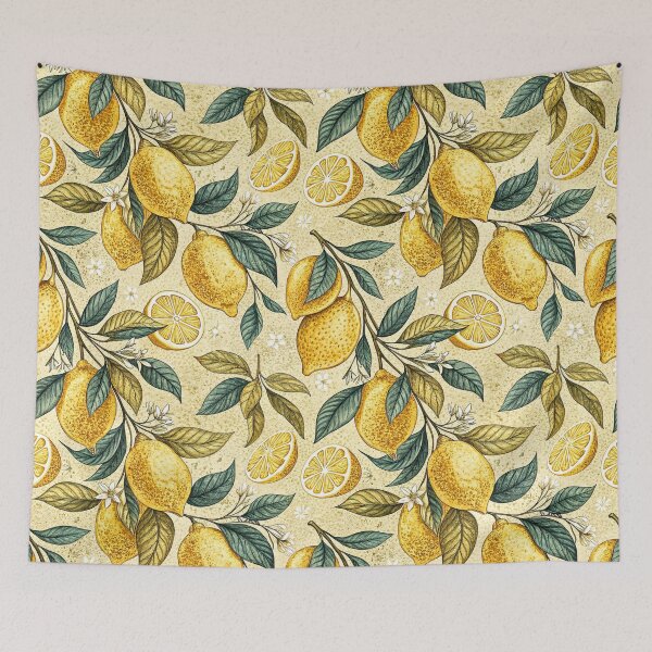 Item preview, Vintage Lemon Grove Botanical Pattern designed and sold by Storybook Botanica.