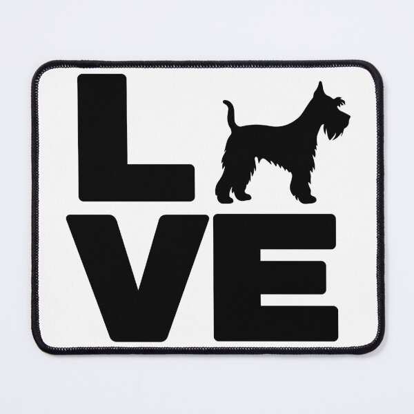 Item preview, LOVE Miniature Schnauzer Shirt – Cute Schnauzer Dog Lover Graphic Tee – Mini Schnauzer Gift designed and sold by RollForDesignCo.