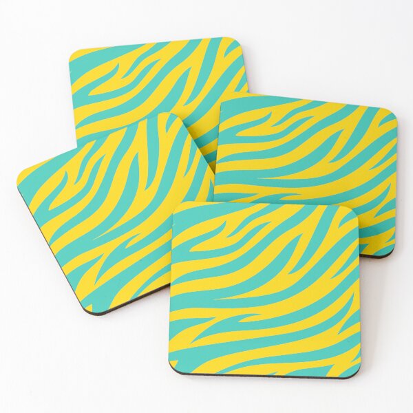 Item preview, Modern Graphic Zebra Print Pattern | Yellow & Teal designed and sold by Frohyou.