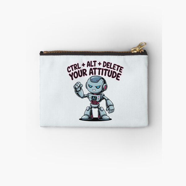 Item preview, CTRL + ALT + Delete Your Attitude – Funny AI Robot Humor designed and sold by Jollys-ArtShop.