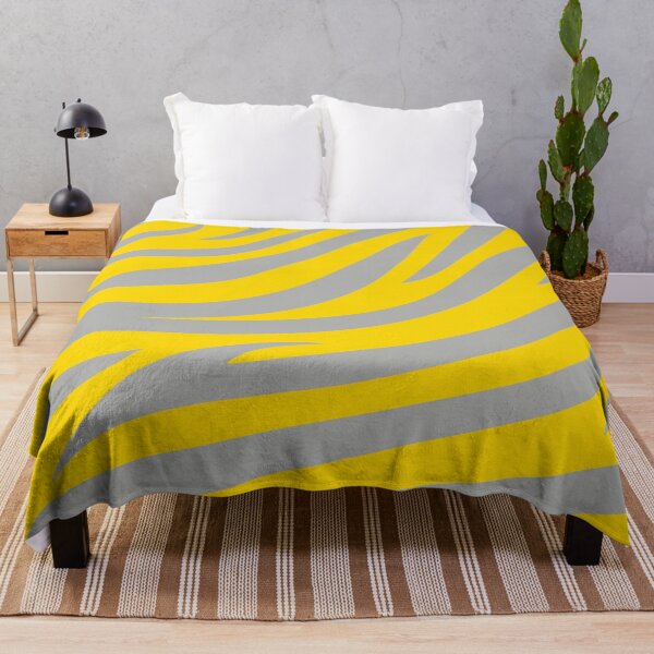 Item preview, Modern Graphic Zebra Print Pattern | Yellow & Gray designed and sold by Frohyou.