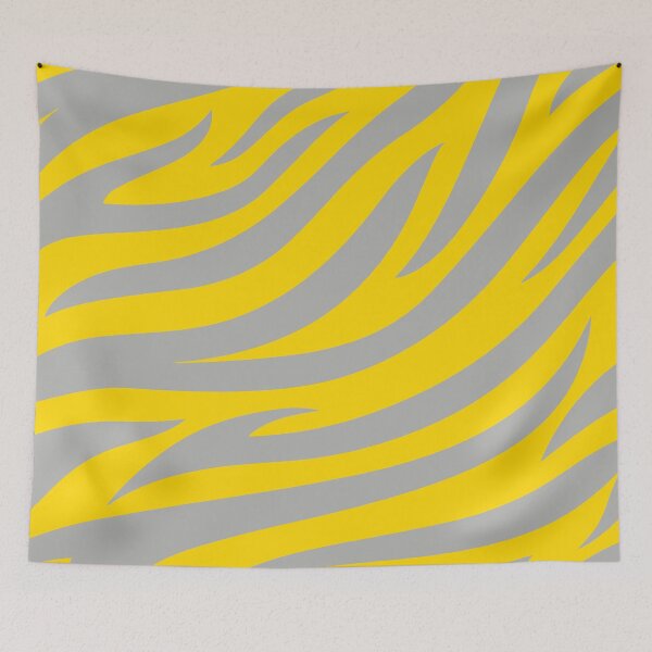 Item preview, Modern Graphic Zebra Print Pattern | Yellow & Gray designed and sold by Frohyou.
