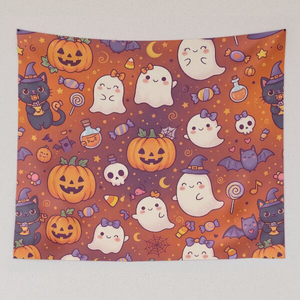 Item preview, Pumpkin Cute Space Astronaut Rocket Galaxy Planet Pattern designed and sold by ART ATTACK ZONE.
