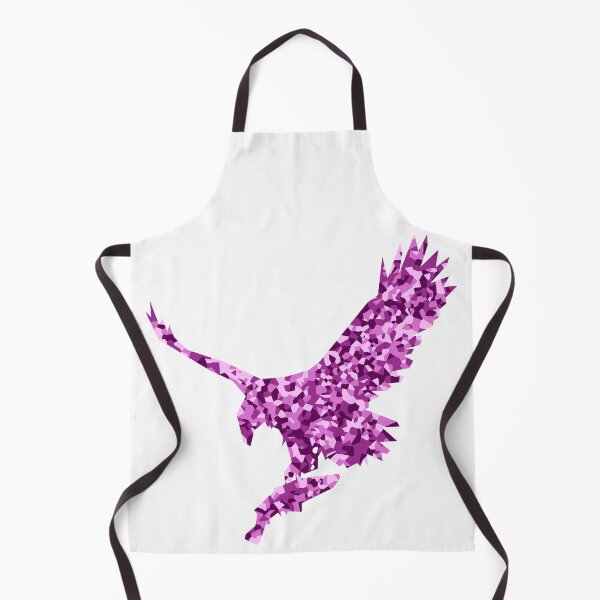 Item preview, Pink Mosaic Eagle Catching Fish Silhouette Art designed and sold by DymondDesigns.