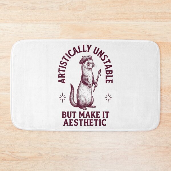 Item preview, Ferret Artist Vintage Engraving Aesthetic designed and sold by NullSpacePrints.