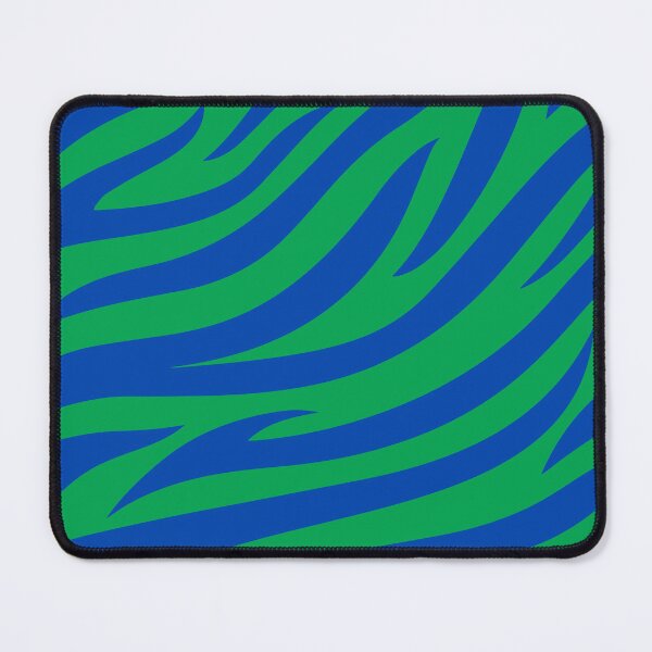 Item preview, Modern Graphic Zebra Print Pattern | Green & Blue designed and sold by Frohyou.