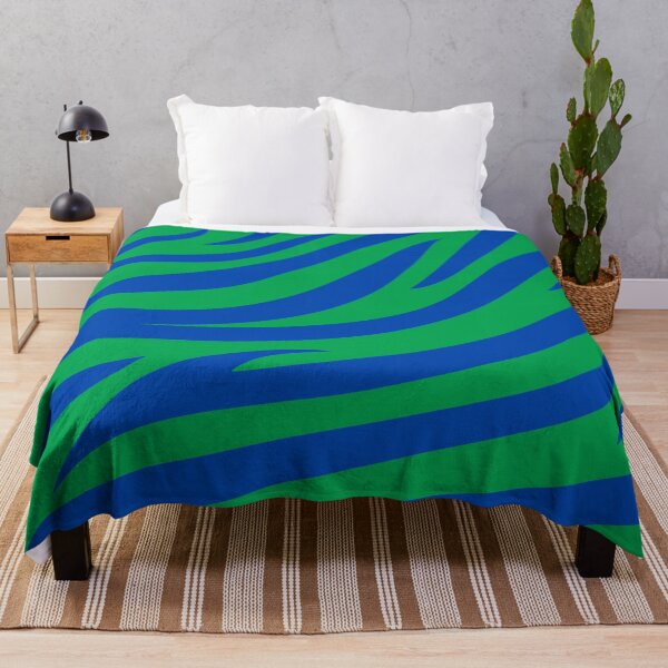 Item preview, Modern Graphic Zebra Print Pattern | Green & Blue designed and sold by Frohyou.