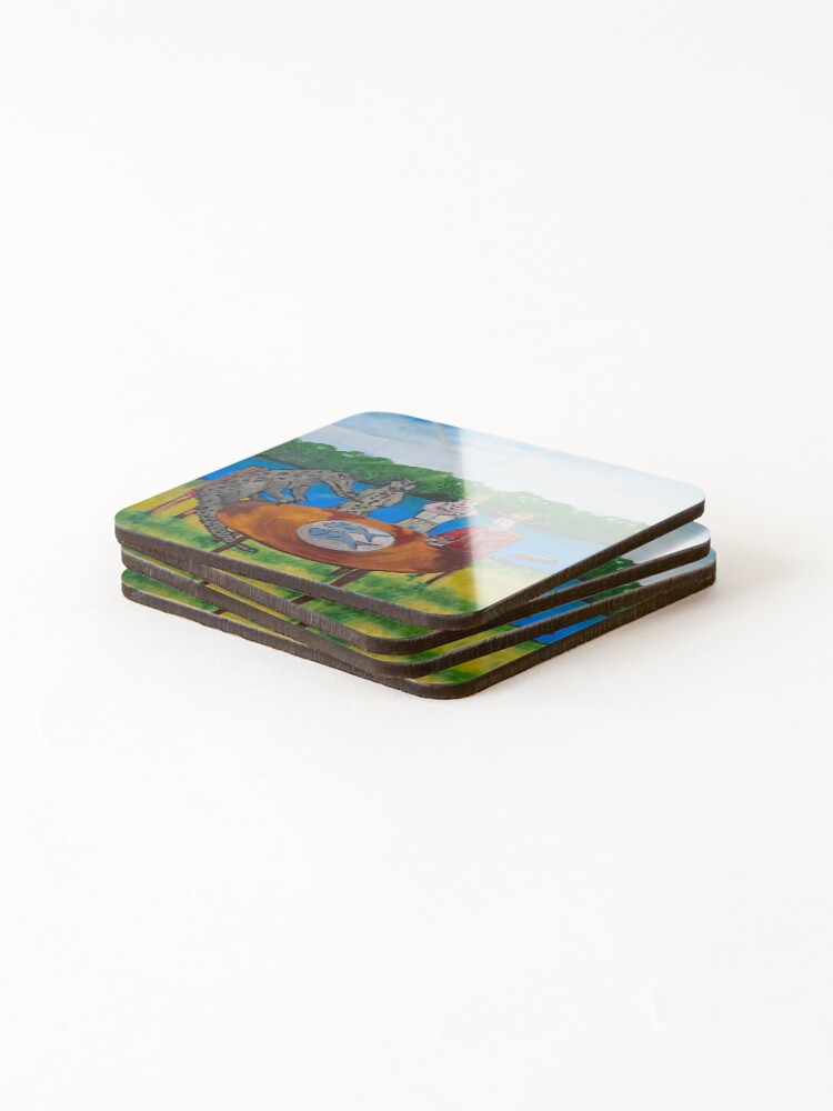 Thumbnail 4 of 5, Coasters (Set of 4), Negotiations designed and sold by RudyYoder.