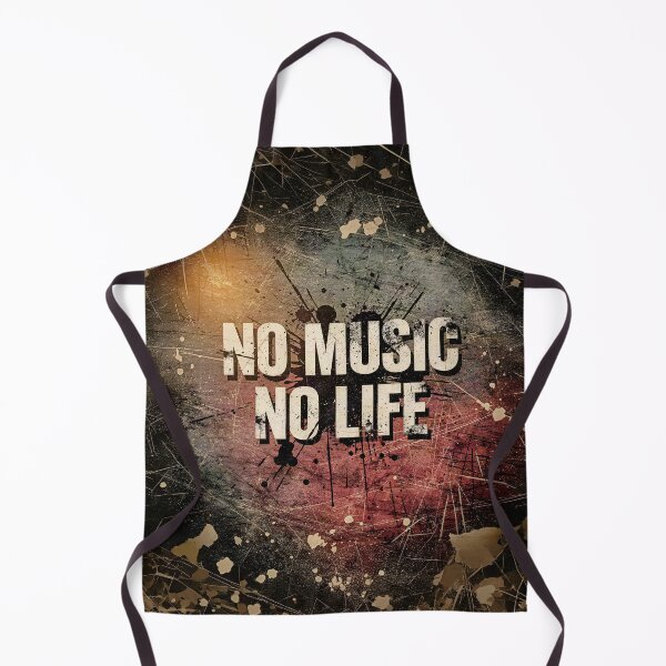 Item preview, No Music No Life, Poster With Grunge Background designed and sold by Marcu Ioachim.