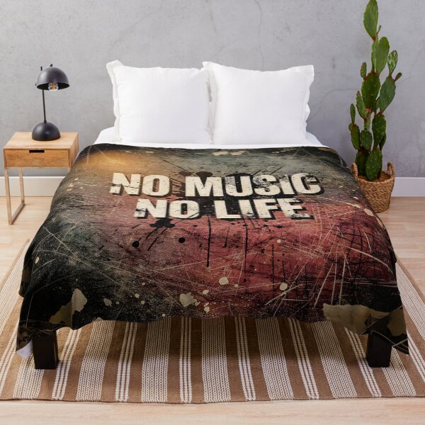 Item preview, No Music No Life, Poster With Grunge Background designed and sold by Marcu Ioachim.
