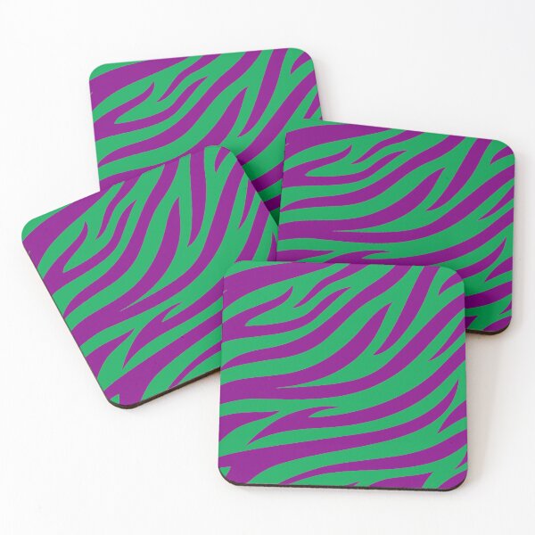 Item preview, Modern Graphic Zebra Print Pattern | Green & Purple designed and sold by Frohyou.