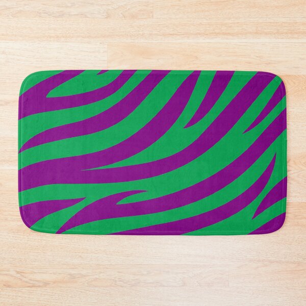 Item preview, Modern Graphic Zebra Print Pattern | Green & Purple designed and sold by Frohyou.