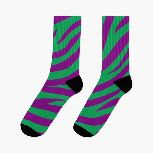 Item preview, Modern Graphic Zebra Print Pattern | Green & Purple designed and sold by Frohyou.