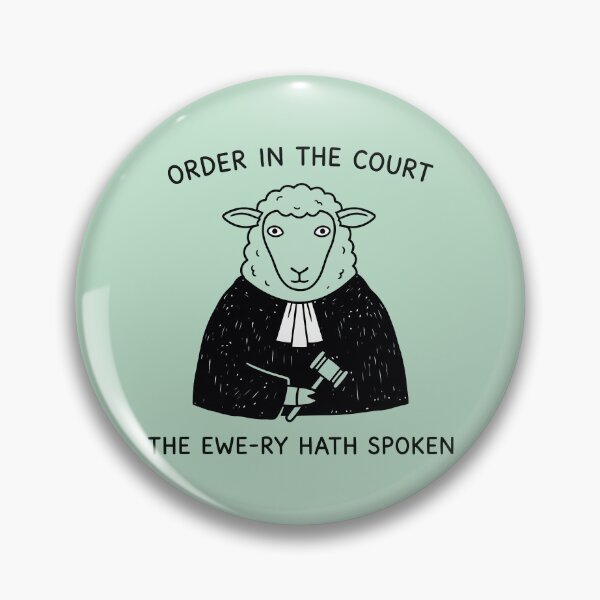 Item preview, Order In The Court The Ewe-ry Hath Spoken Judge Sheep designed and sold by Amir Faysal.