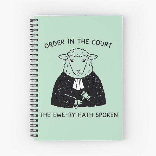 Item preview, Order In The Court The Ewe-ry Hath Spoken Judge Sheep designed and sold by Amir Faysal.