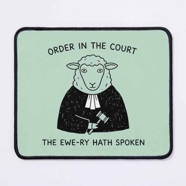 Item preview, Order In The Court The Ewe-ry Hath Spoken Judge Sheep designed and sold by Amir Faysal.