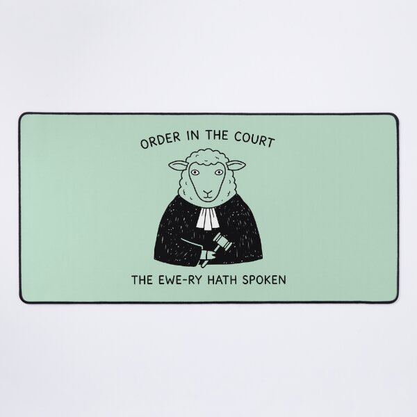 Item preview, Order In The Court The Ewe-ry Hath Spoken Judge Sheep designed and sold by Amir Faysal.