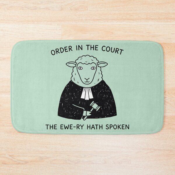Item preview, Order In The Court The Ewe-ry Hath Spoken Judge Sheep designed and sold by Amir Faysal.