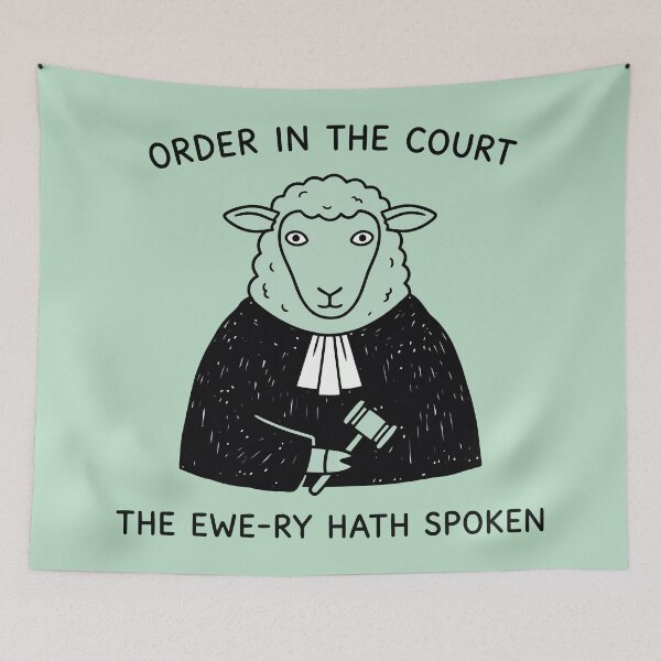 Item preview, Order In The Court The Ewe-ry Hath Spoken Judge Sheep designed and sold by Amir Faysal.