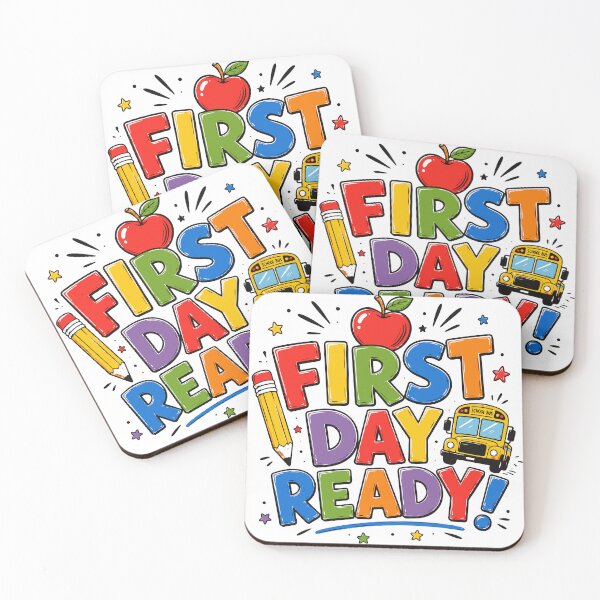 Item preview, First Day Ready Back to School T-Shirt | Colorful First Day of School Design designed and sold by Sunday.Supply.