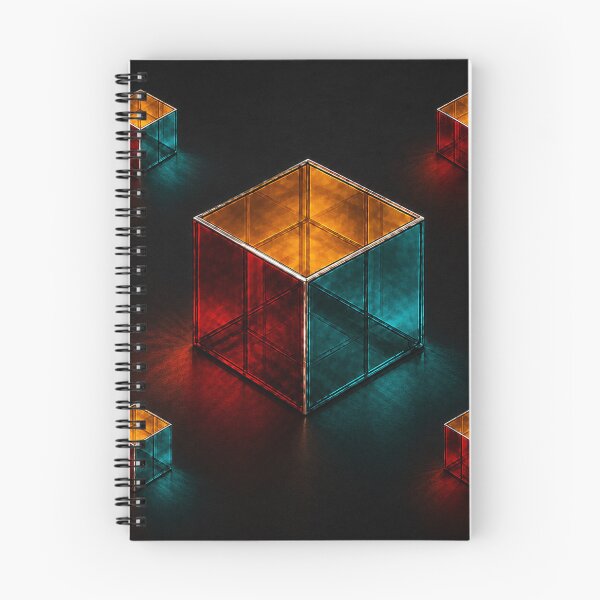 Item preview, Geometric Crystal Cube -Dark Abstract Design designed and sold by PrintGo26.
