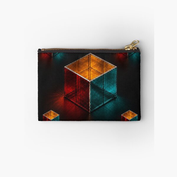 Item preview, Geometric Crystal Cube -Dark Abstract Design designed and sold by PrintGo26.